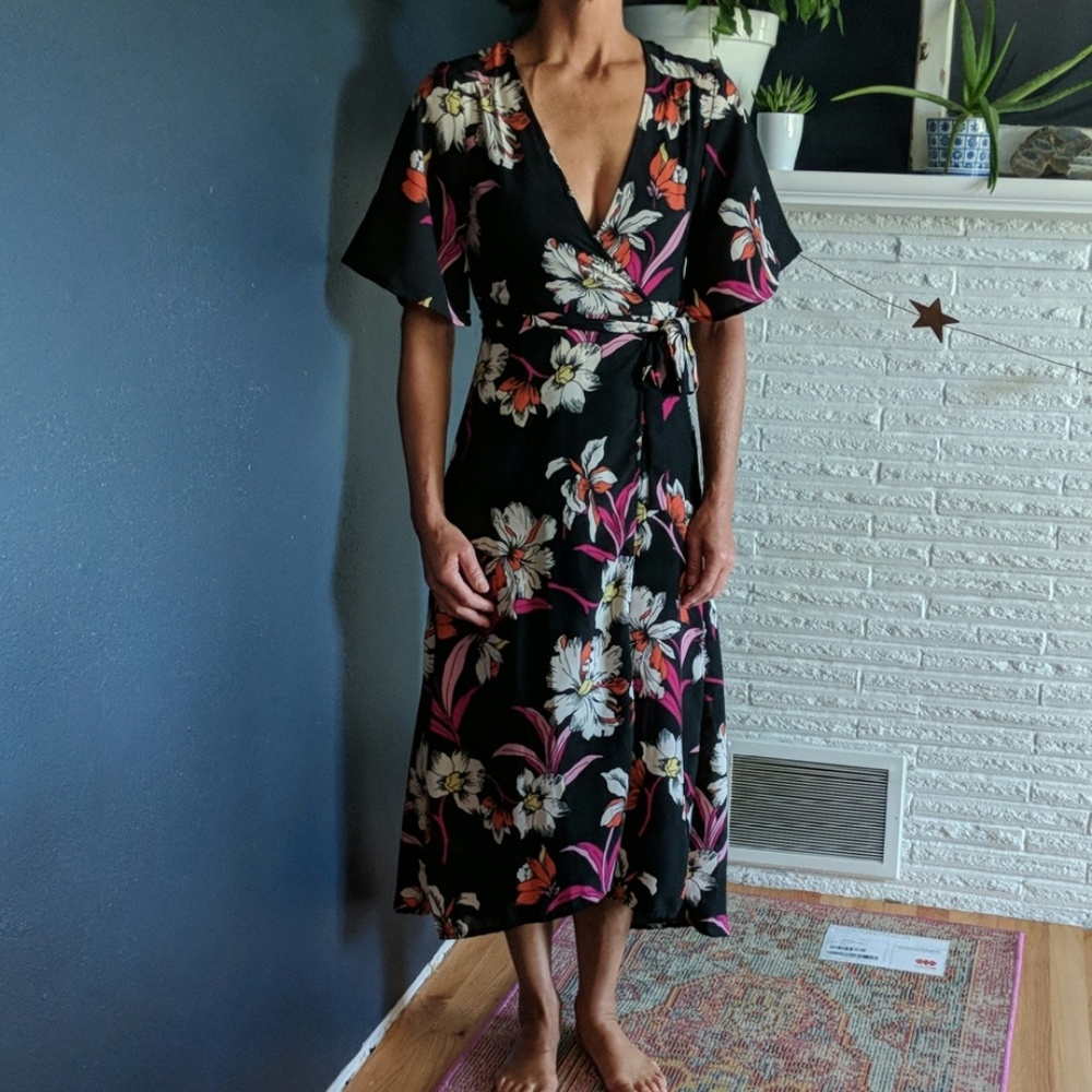 Japna midi wrap dress NWOT